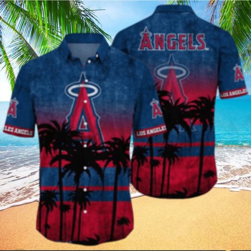 Los Angeles Angels MLB Logo Coconut Tropical Hawaiian Shirt Beach Gift For Fans