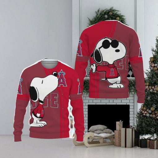 Los Angeles Angels Shop Champion Teamwear Ugly Xmas 3D Sweater