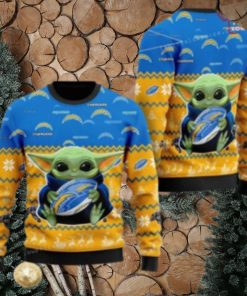 Los Angeles Charger Baby Yoda Ugly Christmas Sweater