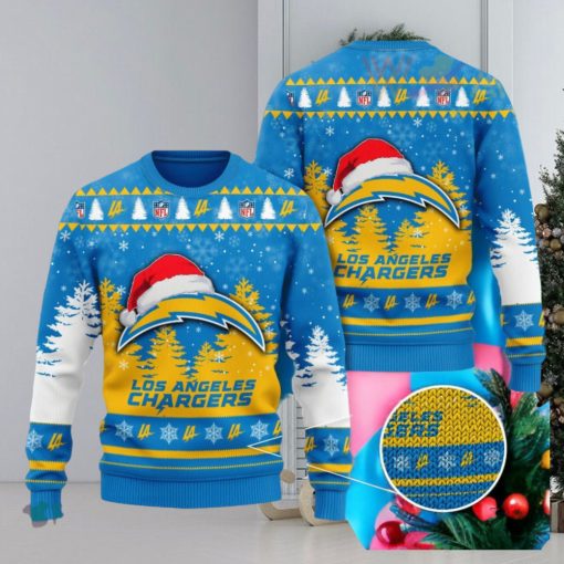 Los Angeles Chargers 3D Ugly Christmas Sweater