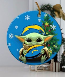 Los Angeles Chargers Baby Yoda NFL Football Ornaments 2022