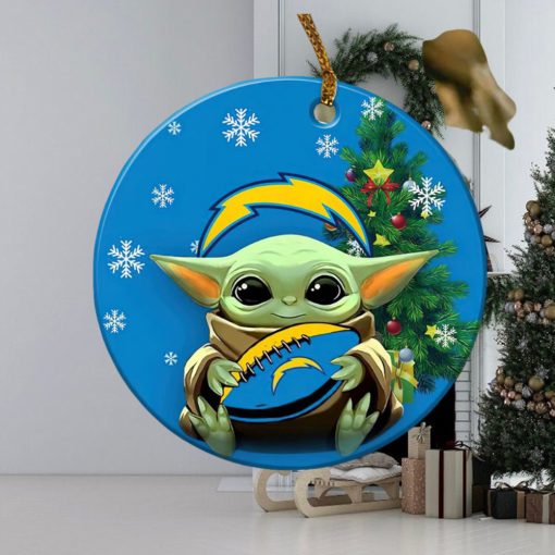 Los Angeles Chargers Baby Yoda NFL Football Ornaments 2022