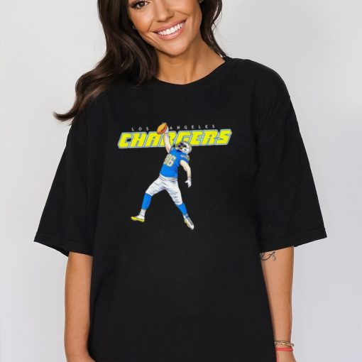 Los Angeles Chargers Keelan Doss catching ball shirt