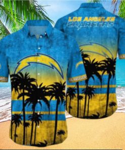Los Angeles Chargers Logo Coconut Tropical Hawaiian Shirt Beach Gift For Fans