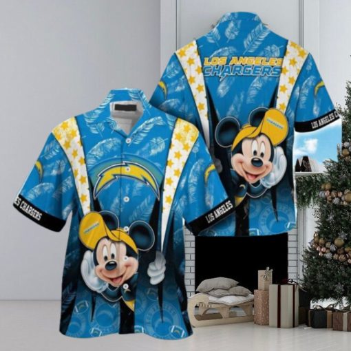 Los Angeles Chargers Mickey Mouse NFL Hawaiian Shirt