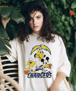 Los Angeles Chargers Mickey Pluto Donald Duck Disney shirt