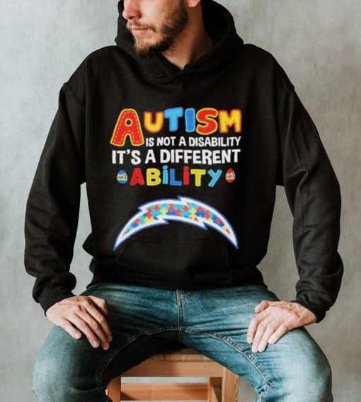 Los Angeles Chargers NFL Autism Is Not A Disability 2024 Shirt