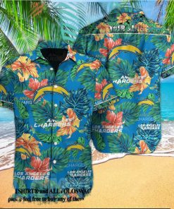 Los Angeles Chargers NFL Classic Full Printed Hawaiian Beach Shirt