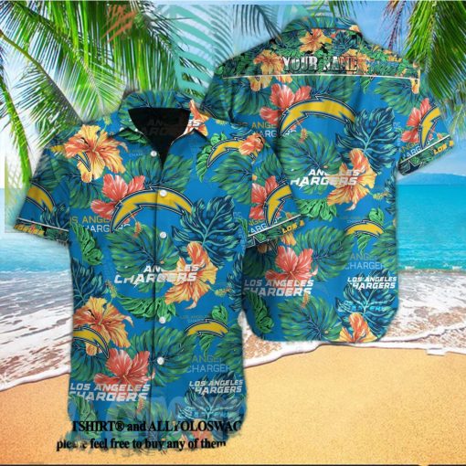 Los Angeles Chargers NFL Classic Full Printed Hawaiian Beach Shirt