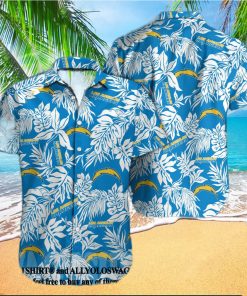 Los Angeles Chargers NFL Classic Hawaiian Button Shirt