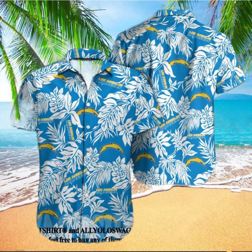 Los Angeles Chargers NFL Classic Hawaiian Button Shirt