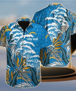 Los Angeles Chargers NFL Custom Name Hawaiian Shirt