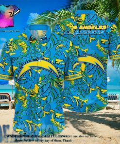 Los Angeles Chargers NFL Floral Full Print 3D Hawaiian Shirt