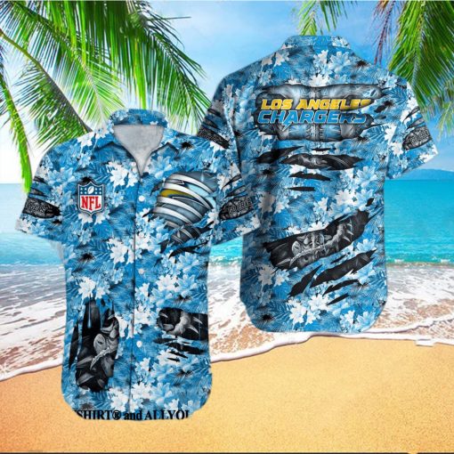 Los Angeles Chargers NFL For Fans All Over Print Summer Vibes Hawaiian Shirt