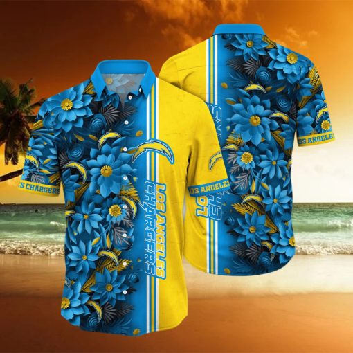 Los Angeles Chargers NFL Hawaiian Shirt Custom Summertime Aloha Shirt