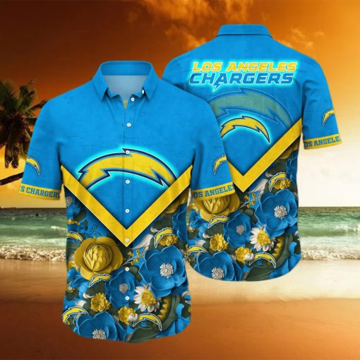 Los Angeles Chargers NFL Hawaiian Shirt Custom Vacation Aloha Shirt