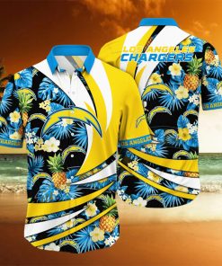 Los Angeles Chargers NFL Hawaiian Shirt Ocean Waves Aloha Shirt