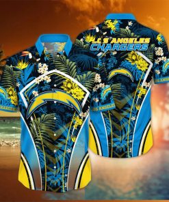 Los Angeles Chargers NFL Hawaiian Shirt Straw Hats Aloha Shirt