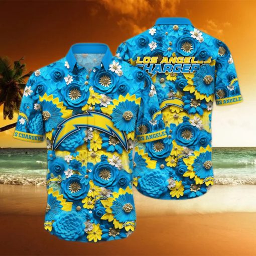 Los Angeles Chargers NFL Hawaiian Shirt Trending For This Summer Customize Shirt Any Team