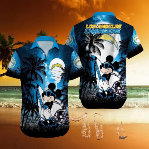 Los Angeles Chargers NFL Team Logo Baby Yoda Hawaiian Shirt