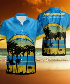 Los Angeles Chargers Nfl Hawaiian Shirt And Shorts Summer Beach Lover hawaiian shirt