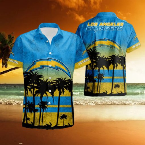 Los Angeles Chargers Nfl Hawaiian Shirt And Shorts Summer Beach Lover hawaiian shirt