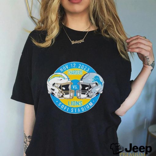 Los Angeles Chargers vs Detroit Lions November 12 2023 Sofi Stadium shirt