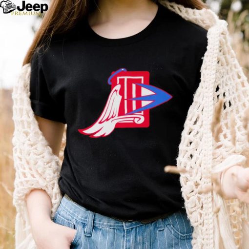 Los Angeles Clippers Angels Ducks 2 teams sports mix logo shirt