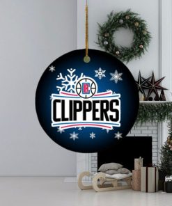 Los Angeles Clippers NBA Merry Christmas Decorations Ornament