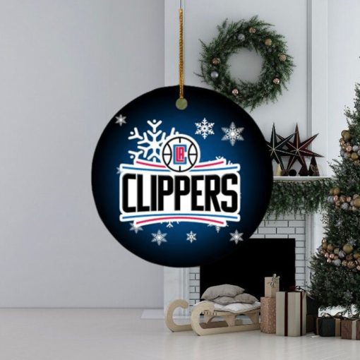 Los Angeles Clippers NBA Merry Christmas Decorations Ornament