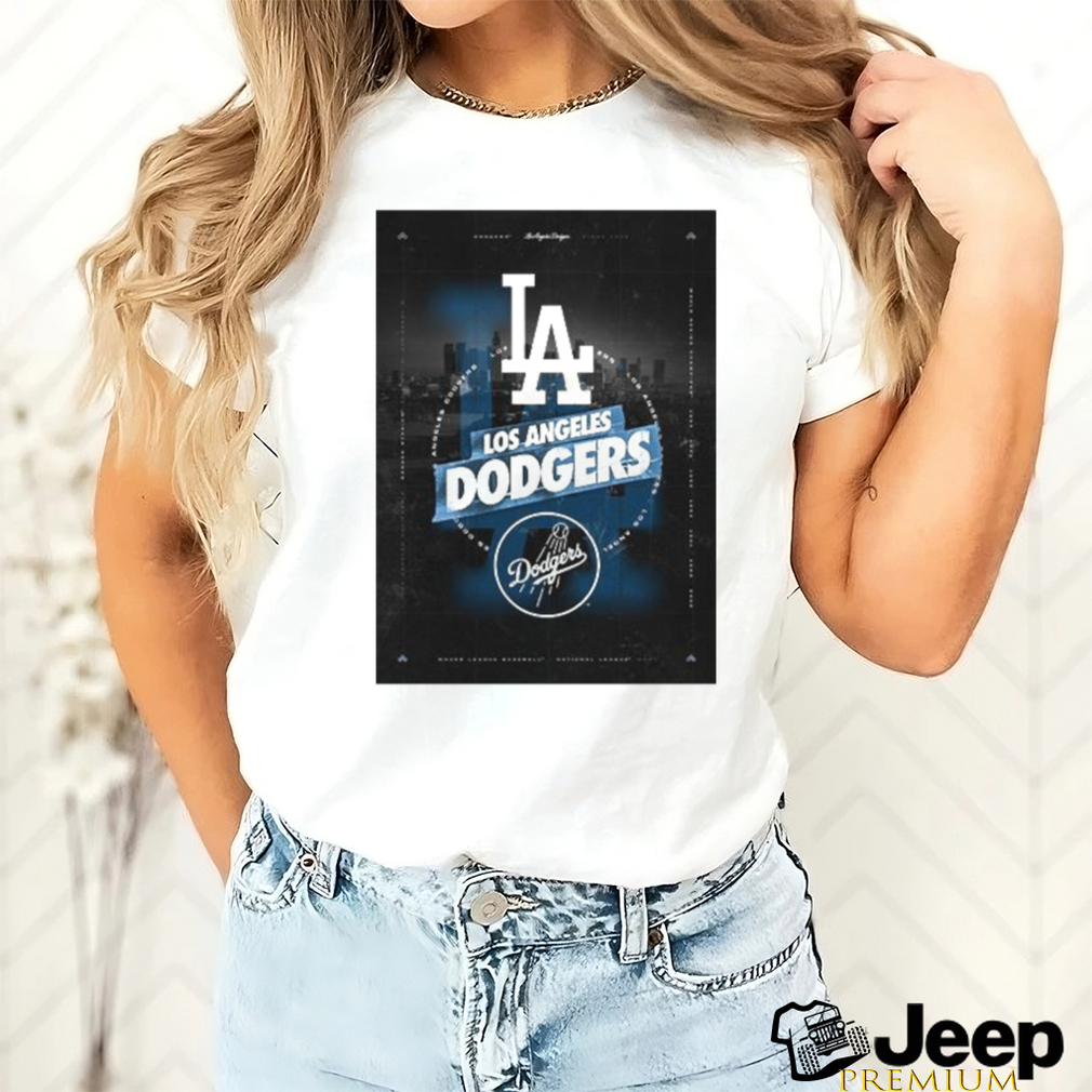 Los Angeles Dodgers City Skyline Stacked shirt