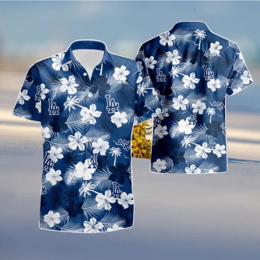 Los Angeles Dodgers Flower Hawaiian Shirt