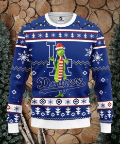 Los Angeles Dodgers Funny Grinch Christmas Ugly Sweater