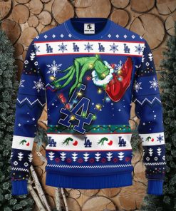 Los Angeles Dodgers Grinch Christmas Ugly Sweater