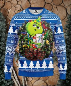 Los Angeles Dodgers Grinch Hug Christmas Ugly Sweater