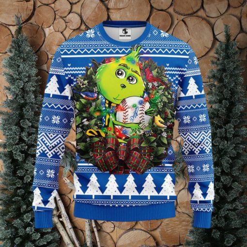 Los Angeles Dodgers Grinch Hug Christmas Ugly Sweater