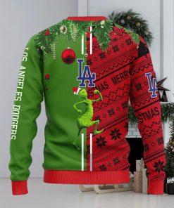 Los Angeles Dodgers Grinch & Scooby doo Christmas Ugly Sweater 1