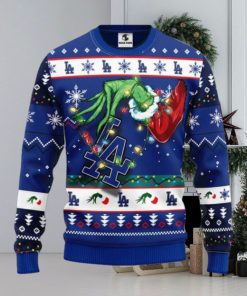 Los Angeles Dodgers Grinch Ugly Christmas Sweater