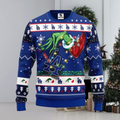 Los Angeles Dodgers Grinch Ugly Christmas Sweater