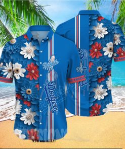 Los Angeles Dodgers MLB Floral Classic All Over Print Hawaiian Shirt