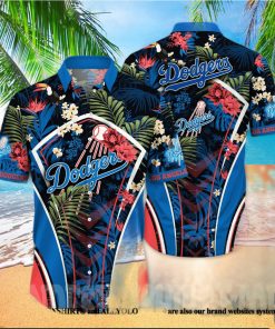 Los Angeles Dodgers MLB Floral Full Printing 3D Hawaiian Shirt