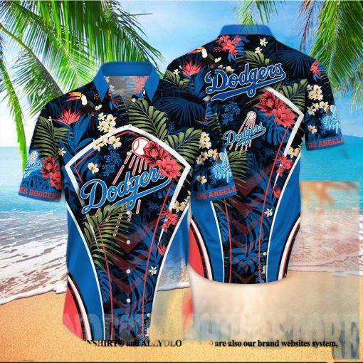 Los Angeles Dodgers MLB Floral Full Printing 3D Hawaiian Shirt