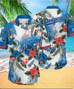 Los Angeles Dodgers MLB Flower All Over Printed Classic Hawaiian Shirt