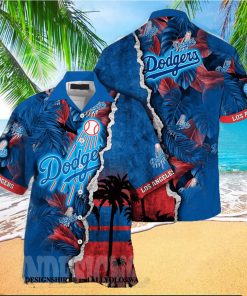 Los Angeles Dodgers MLB Flower Classic All Over Printed Hawaiian Shirt