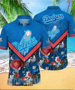 Los Angeles Dodgers MLB Flower Full Printing 3D Hawaiian Shirt