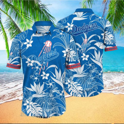 Los Angeles Dodgers MLB Flower Full Printing Classic Hawaiian Shirt