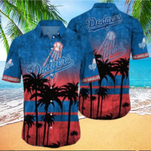Los Angeles Dodgers MLB Logo Coconut Tropical Hawaiian Shirt Beach Gift For Fans