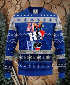 Los Angeles Dodgers MLB Team HoHoHo Mickey Funny Xmas Christmas Gift Men And Women Ugly Christmas Sweater