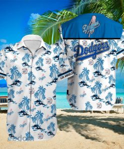 Los Angeles Dodgers MLB White Beach Lover Gift Aloha Hawaiian Shirt