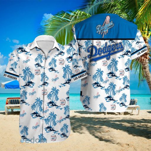 Los Angeles Dodgers MLB White Beach Lover Gift Aloha Hawaiian Shirt